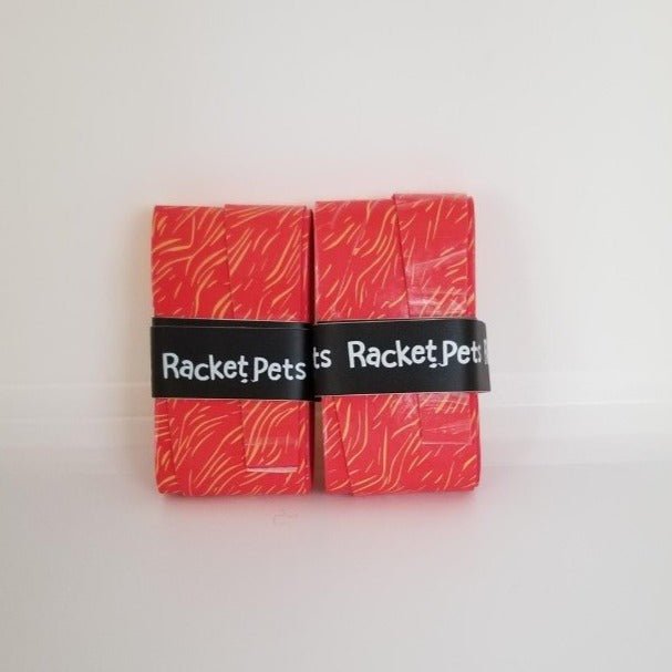 Racket Pets Overgrip Tape for Tennis Racket - Orange Lion (pack of 2) - Angler's Pro Tackle & Outdoors