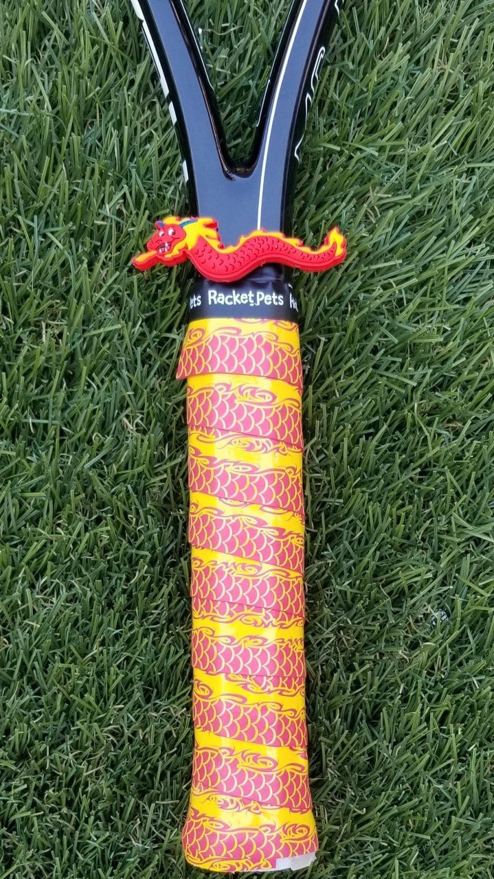 Racket Pets Overgrip Tape for Tennis Racket - Red Dragon (pack of 2) - Angler's Pro Tackle & Outdoors