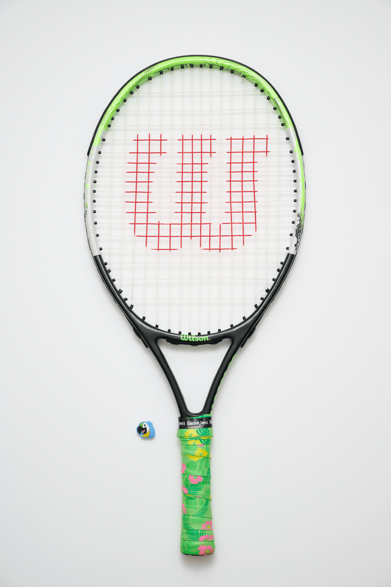 Racket Pets Parrot Tennis Overgrip Tape and Matching Shock Absorbing Dampener for Tennis Racket - Angler's Pro Tackle & Outdoors