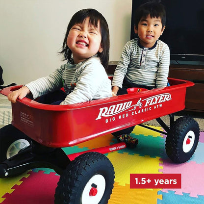 Radio Flyer 1800 Big Red Classic Extra Long Handle All Terrain Wheels Kids Wagon - Angler's Pro Tackle & Outdoors