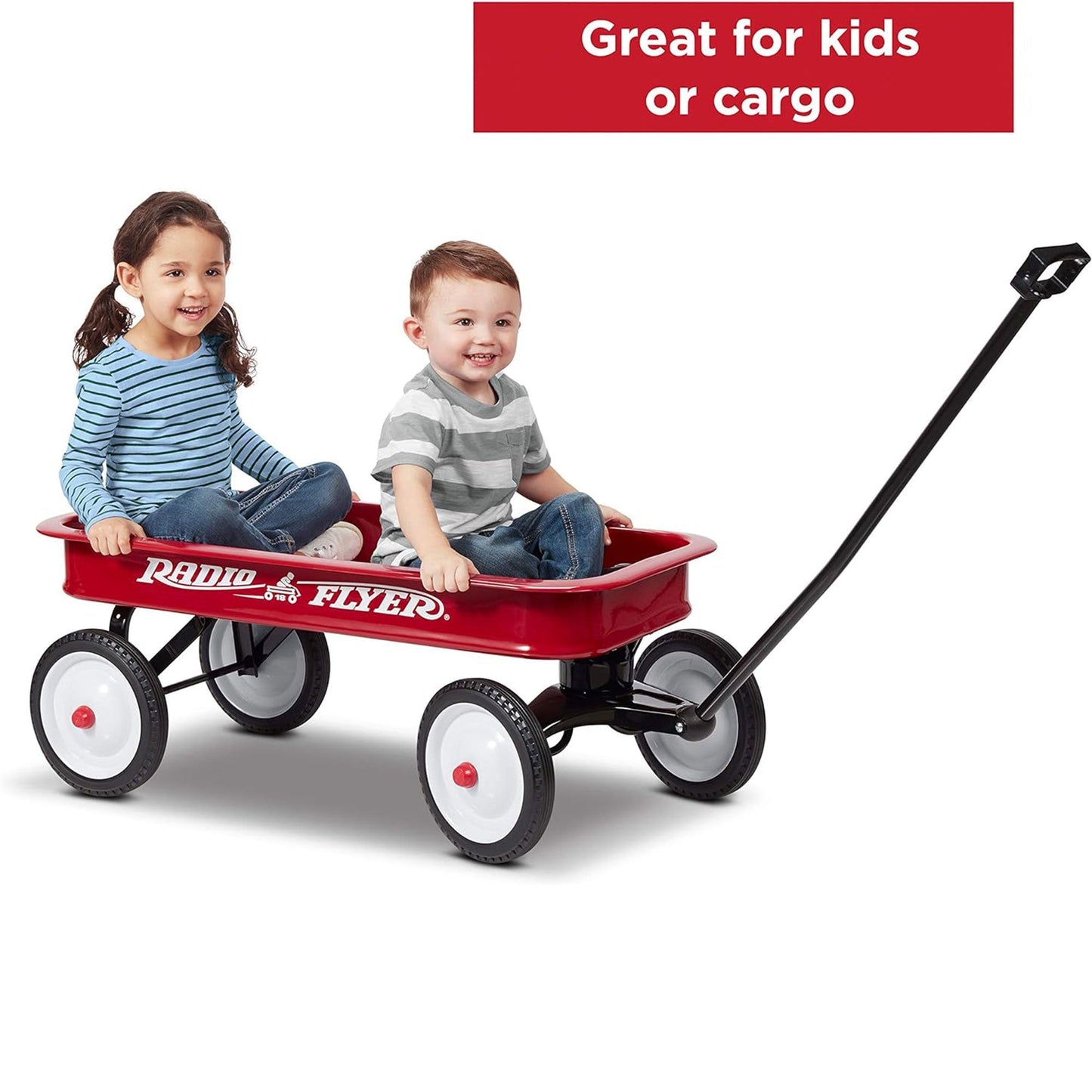 Radio Flyer 18Z 10 Inch Steel Wheels Timeless Classic Design Kids Red Wagon - Angler's Pro Tackle & Outdoors