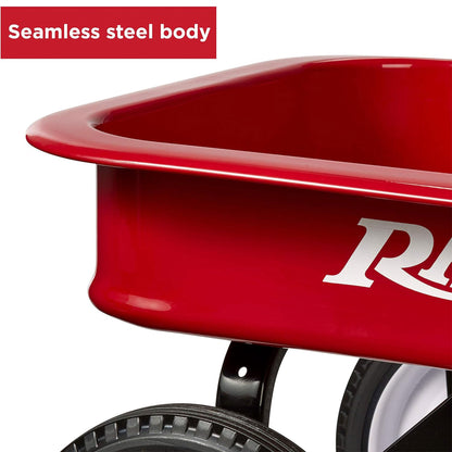 Radio Flyer 18Z 10 Inch Steel Wheels Timeless Classic Design Kids Red Wagon - Angler's Pro Tackle & Outdoors