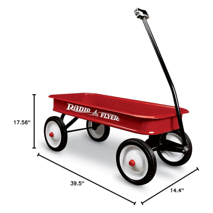 Radio Flyer 18Z 10 Inch Steel Wheels Timeless Classic Design Kids Red Wagon - Angler's Pro Tackle & Outdoors