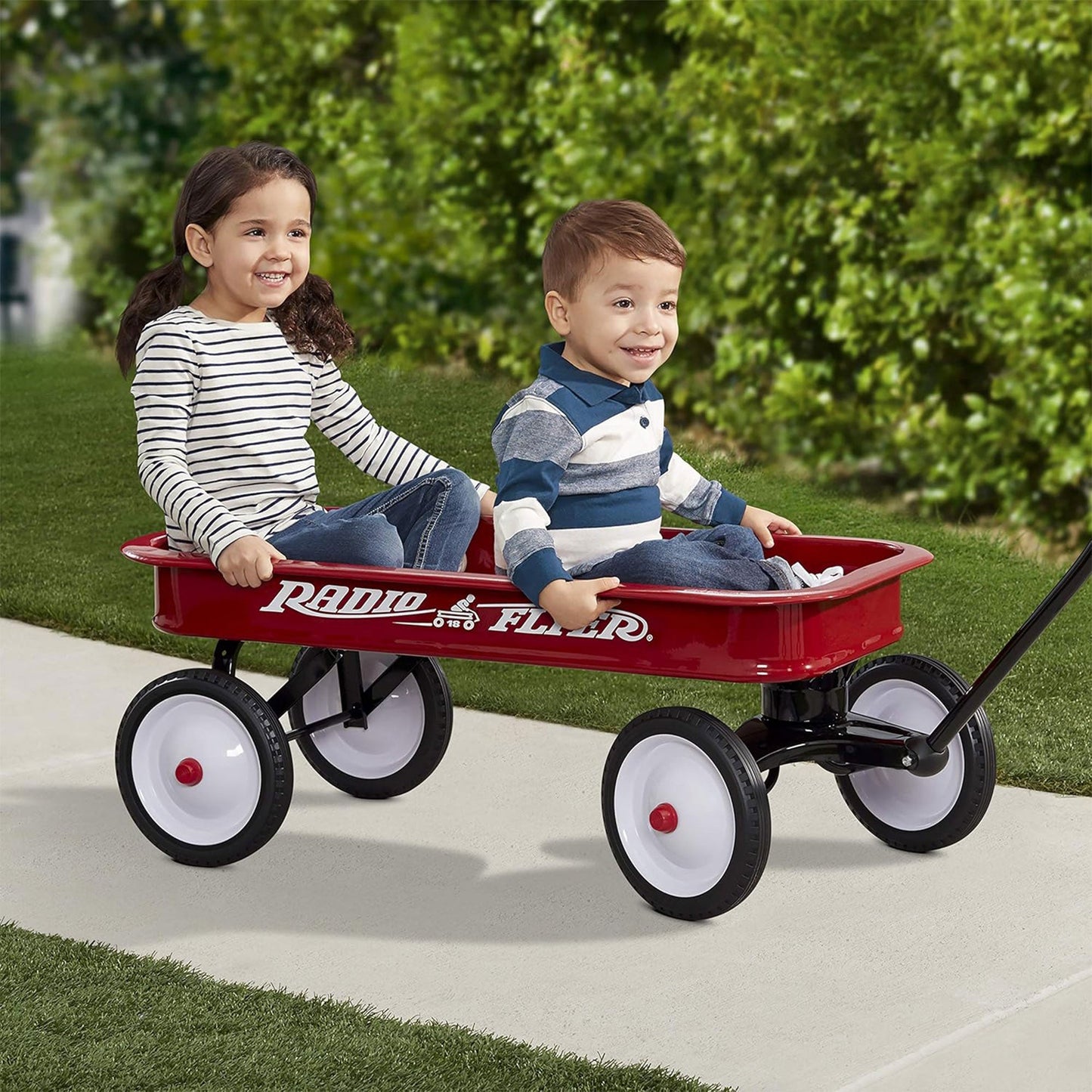 Radio Flyer 18Z 10 Inch Steel Wheels Timeless Classic Design Kids Red Wagon - Angler's Pro Tackle & Outdoors