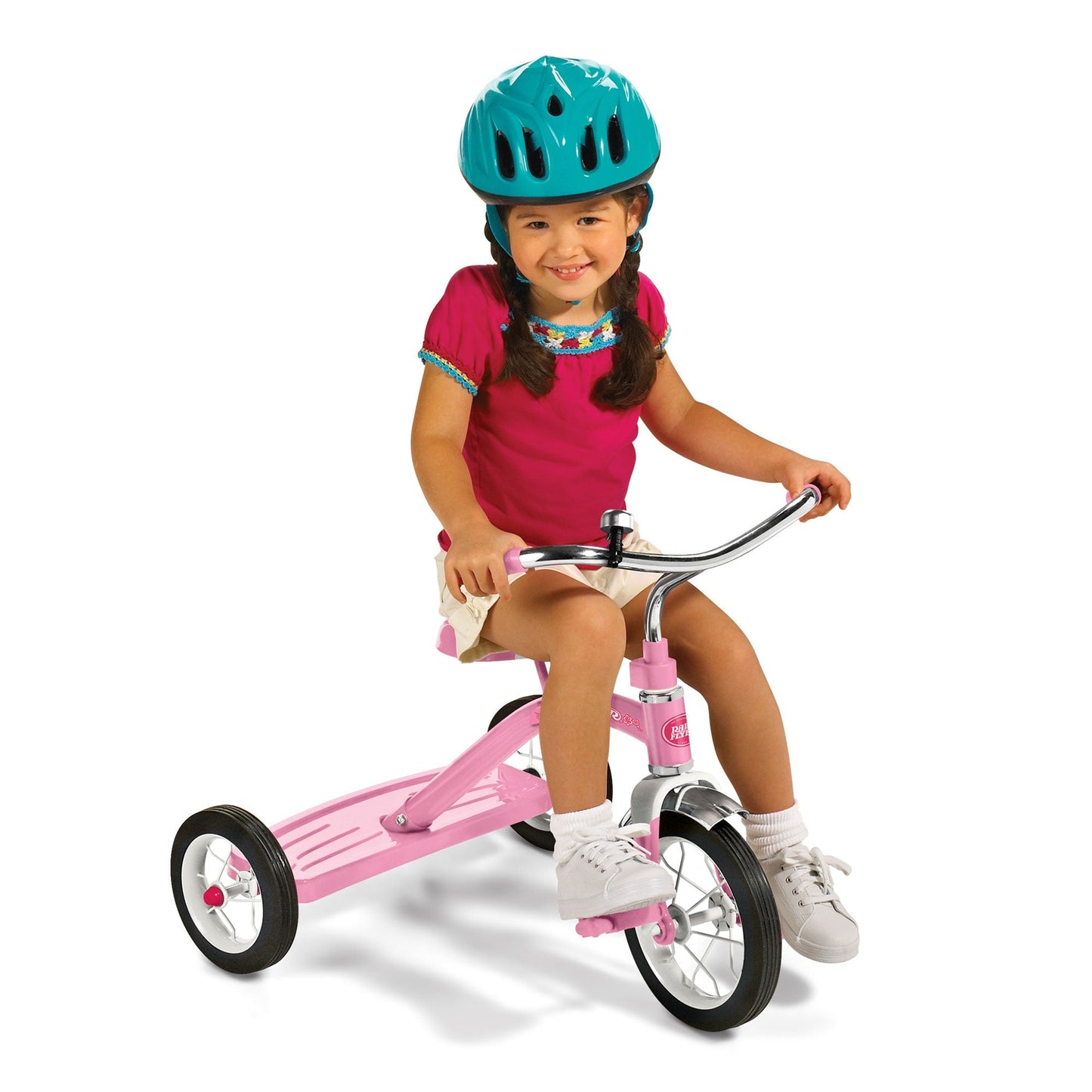 Radio Flyer 34GX Kids Classic Steel Framed Tricycle with Handlebar Bell, Pink - Angler's Pro Tackle & Outdoors