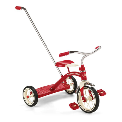 Radio Flyer 34TX Classic Steel Framed Tricycle with 3 Position Push Handle, Red - Angler's Pro Tackle & Outdoors