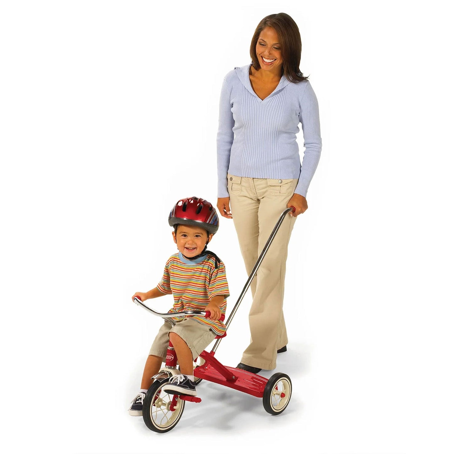 Radio Flyer 34TX Classic Steel Framed Tricycle with 3 Position Push Handle, Red - Angler's Pro Tackle & Outdoors