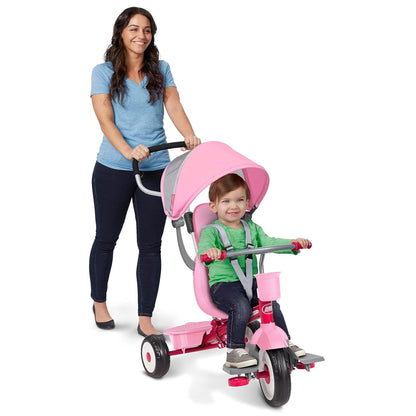 Radio Flyer 4 in 1 Stroll N Trike Infant Adjustable Stroller Tricycle, Pink - Angler's Pro Tackle & Outdoors