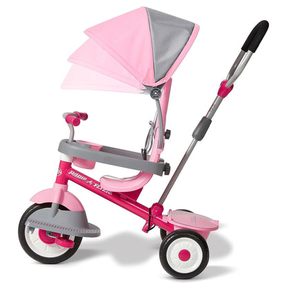 Radio Flyer 4 in 1 Stroll N Trike Infant Adjustable Stroller Tricycle, Pink - Angler's Pro Tackle & Outdoors