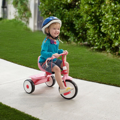 Radio Flyer 415PS Kids Readily Assembled Fold 2 Go Trike with Storage Bin, Pink - Angler's Pro Tackle & Outdoors