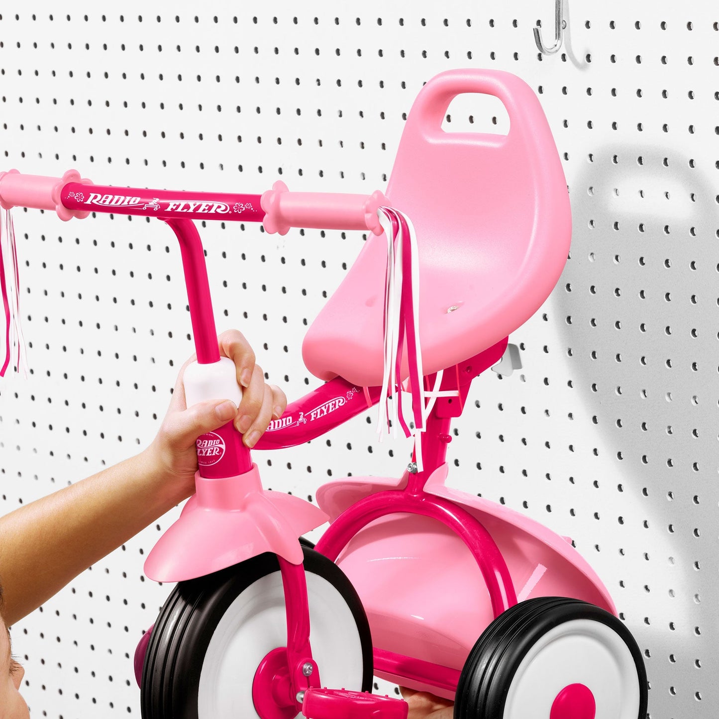 Radio Flyer 415PS Kids Readily Assembled Fold 2 Go Trike with Storage Bin, Pink - Angler's Pro Tackle & Outdoors