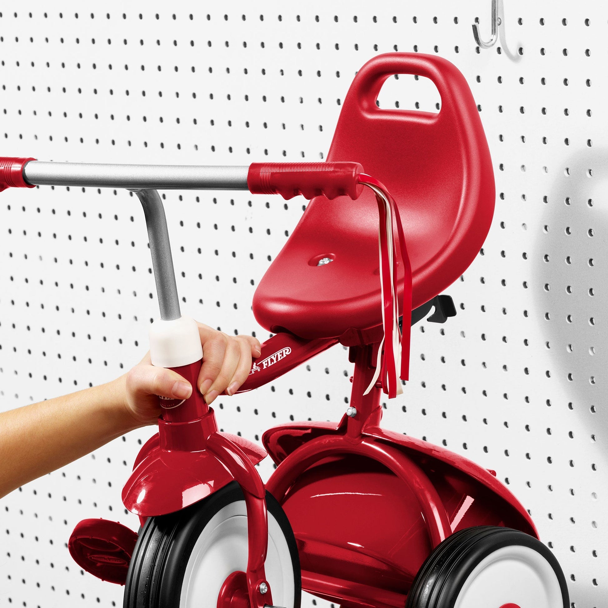 Radio Flyer 415S Kids Readily Assembled Fold 2 Go Trike with Storage Bin, Red - Angler's Pro Tackle & Outdoors