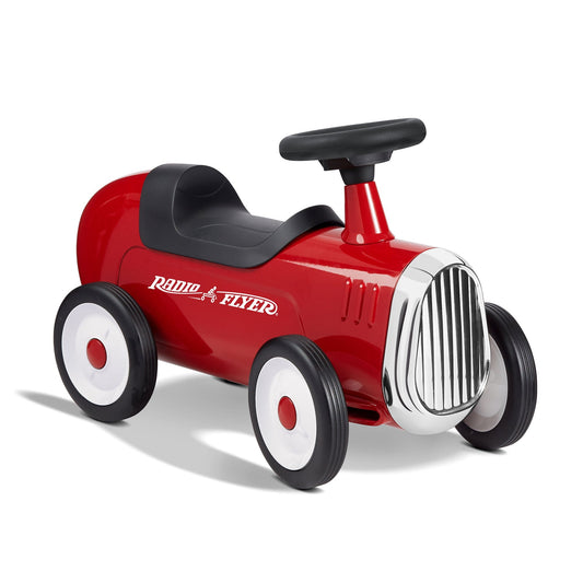 Radio Flyer 608Z Classic Steel Body Kids Little Red Roadster with Fun Sound Horn - Angler's Pro Tackle & Outdoors