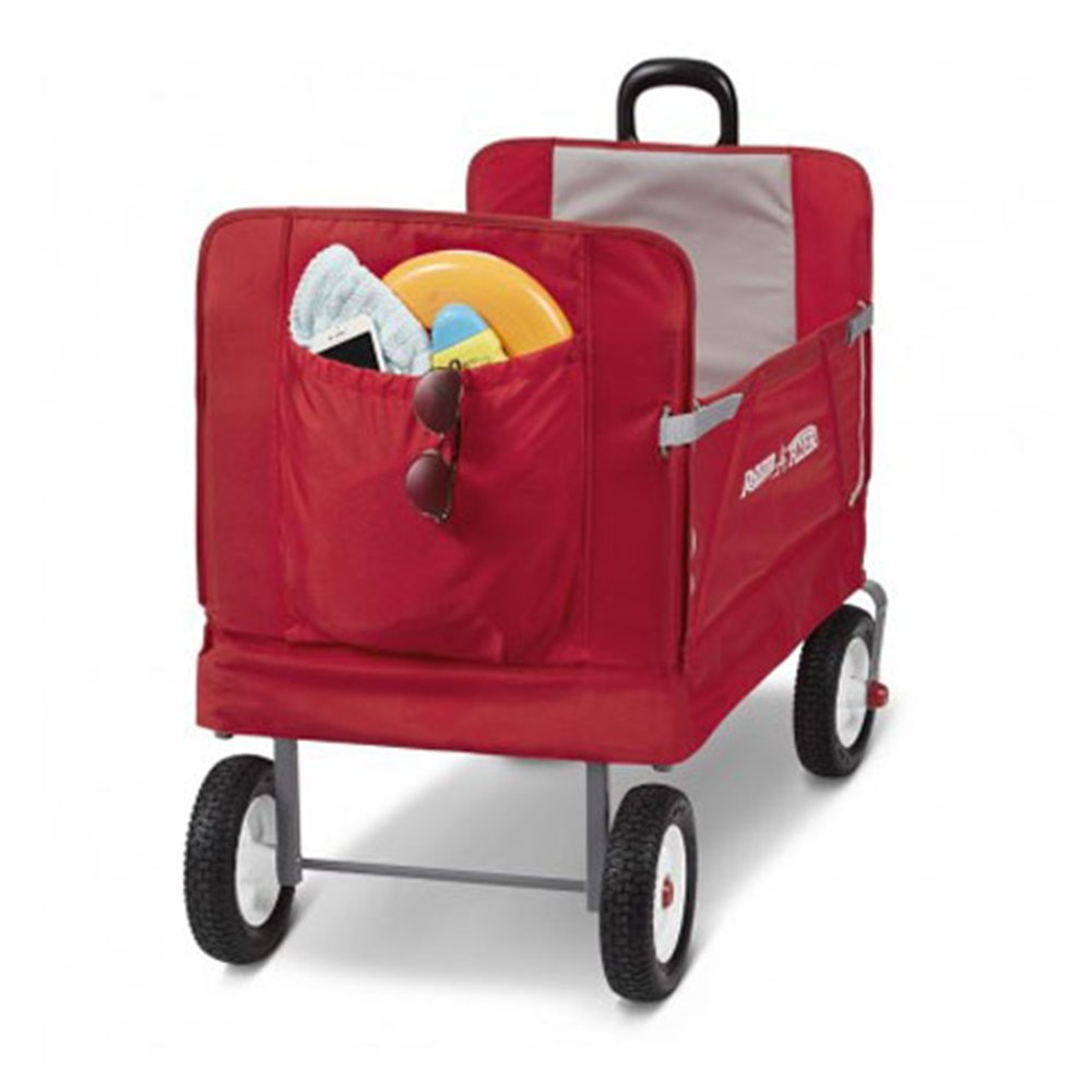 Radio Flyer All Terrain 3 - in - 1 Off Road EZ Fold Wagon for Kids and Cargo, Red - Angler's Pro Tackle & Outdoors