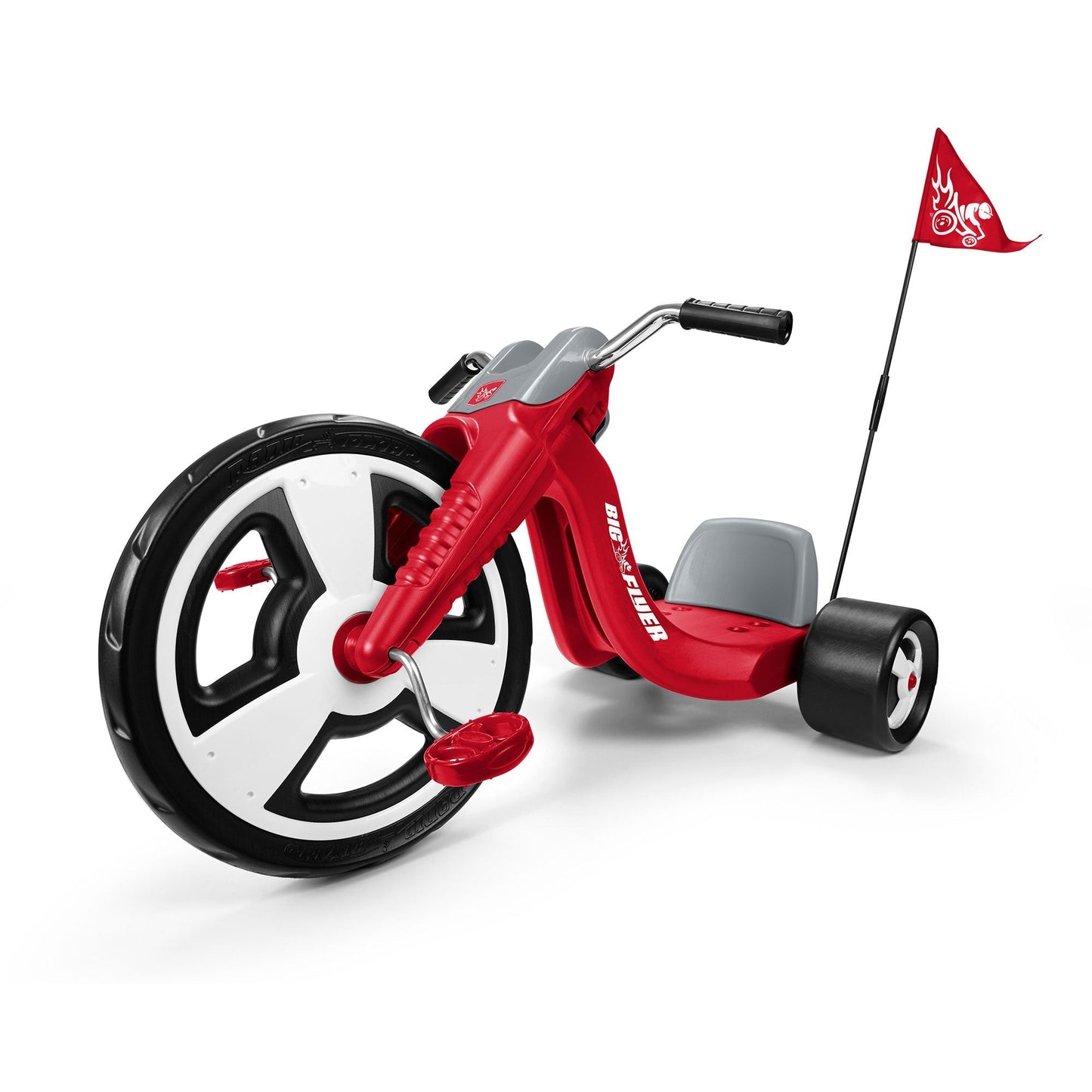 Radio Flyer Big Flyer Sport with Large Front Wheel and Adjustable Seat, Red - Angler's Pro Tackle & Outdoors