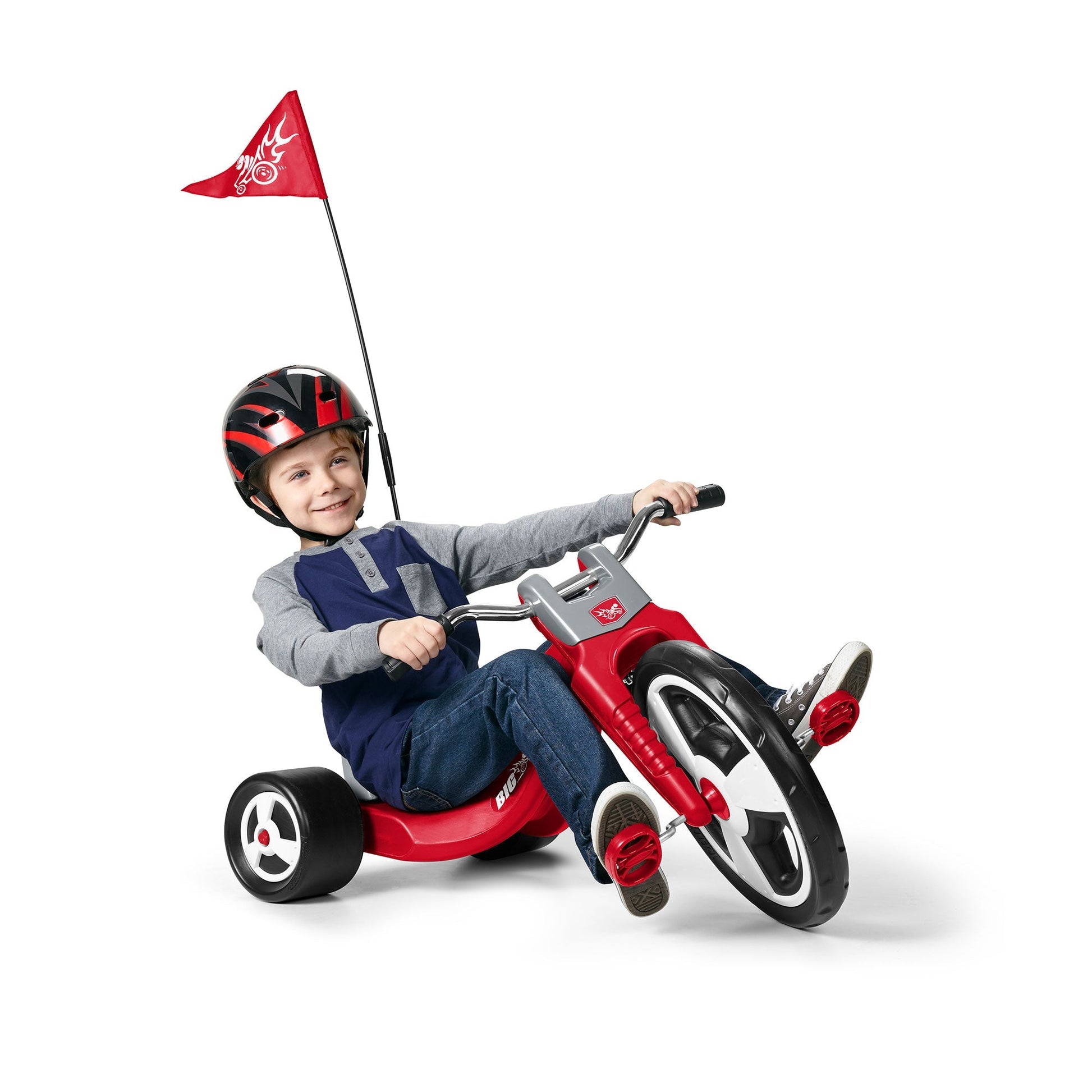 Radio Flyer Big Flyer Sport with Large Front Wheel and Adjustable Seat, Red - Angler's Pro Tackle & Outdoors