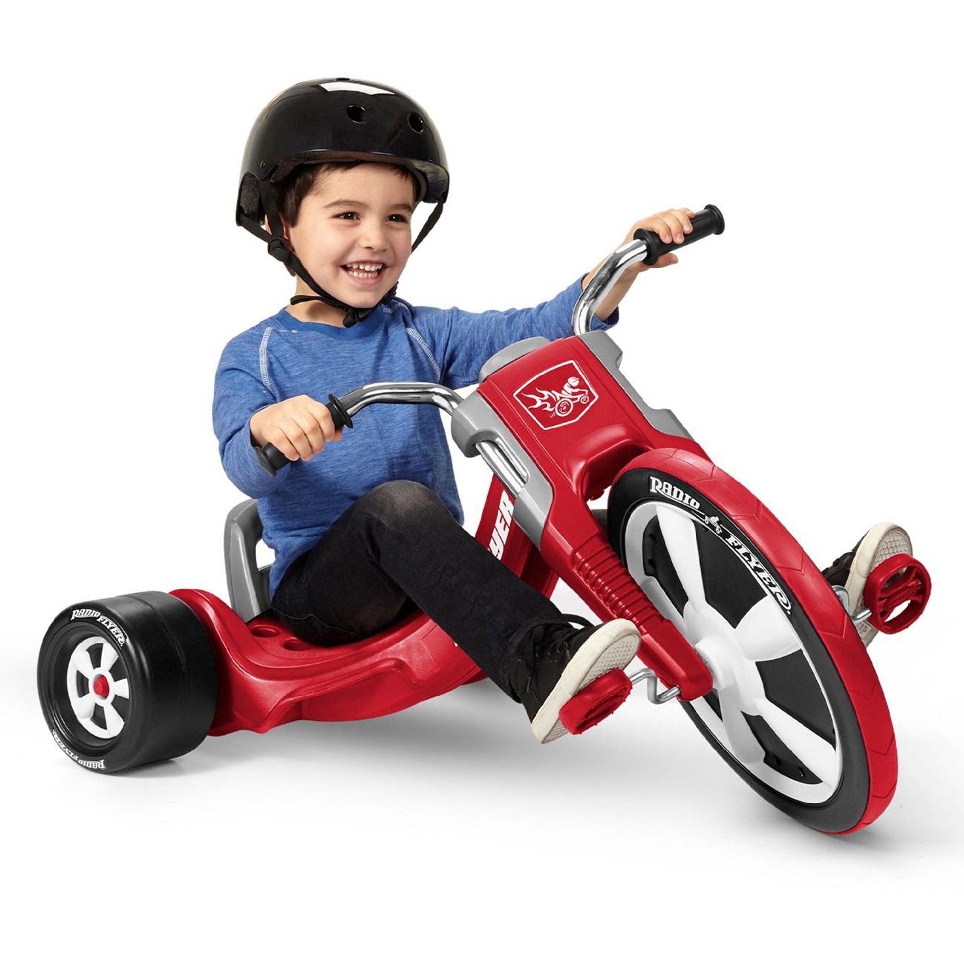 Radio Flyer Deluxe Big Flyer Big Front Wheel Chopper Style Trike for Ages 3 to 7 - Angler's Pro Tackle & Outdoors