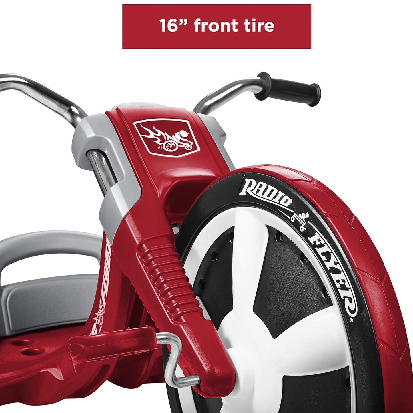 Radio Flyer Deluxe Big Flyer Big Front Wheel Chopper Style Trike for Ages 3 to 7 - Angler's Pro Tackle & Outdoors