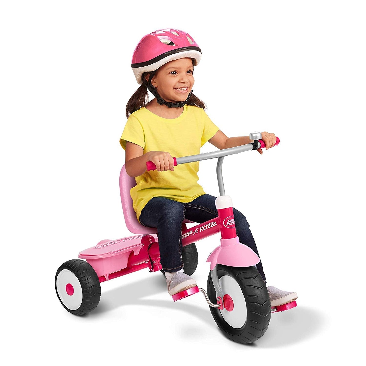 Radio Flyer Deluxe Steer and Stroll Kids Tricycle, Pink - Angler's Pro Tackle & Outdoors