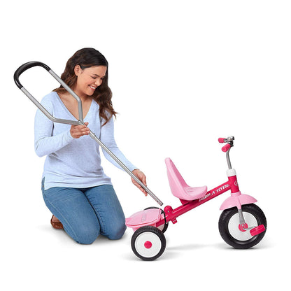 Radio Flyer Deluxe Steer and Stroll Kids Tricycle, Pink - Angler's Pro Tackle & Outdoors