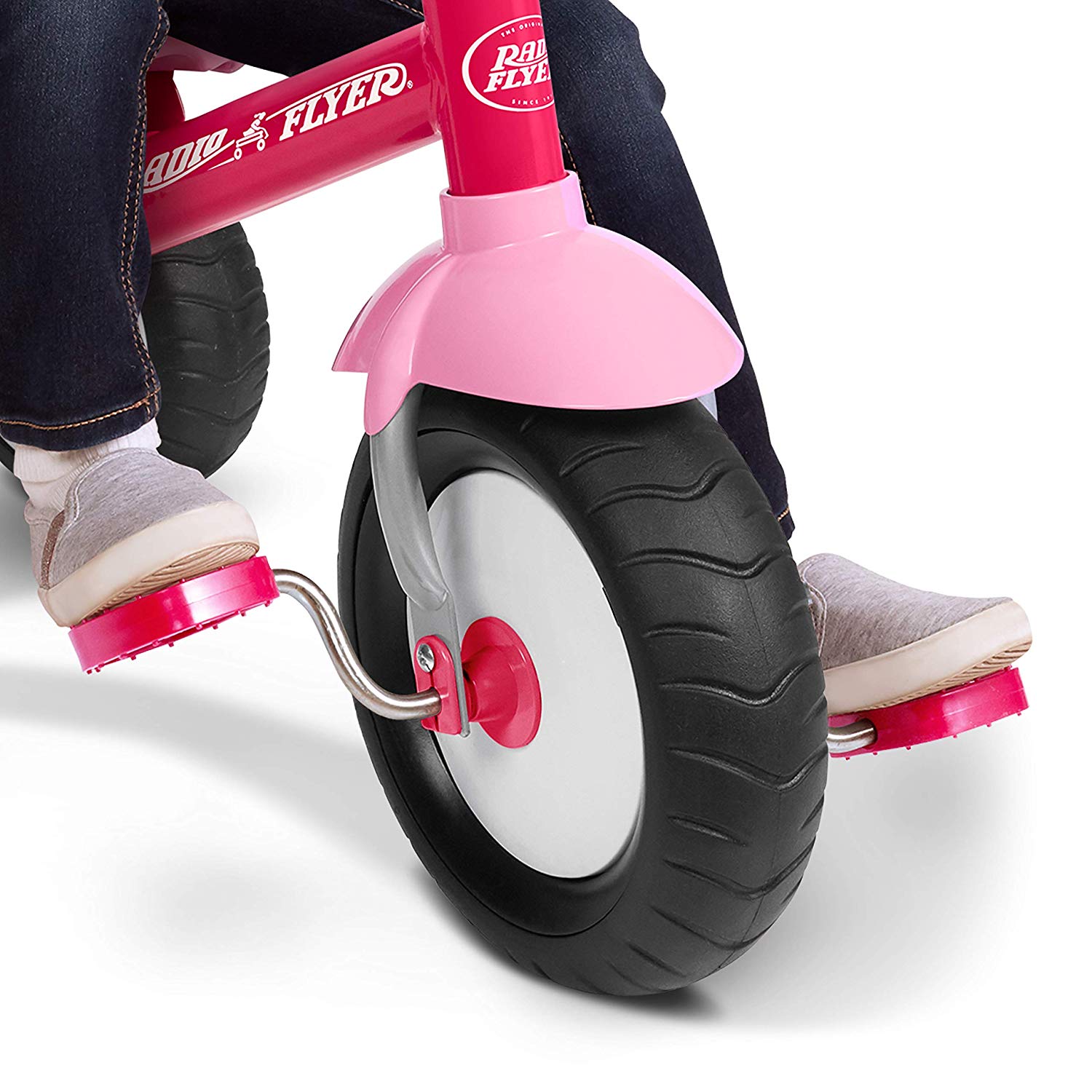 Radio Flyer Deluxe Steer and Stroll Kids Tricycle, Pink - Angler's Pro Tackle & Outdoors