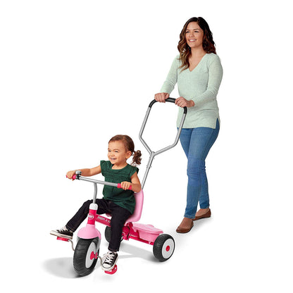 Radio Flyer Deluxe Steer and Stroll Kids Tricycle, Pink - Angler's Pro Tackle & Outdoors