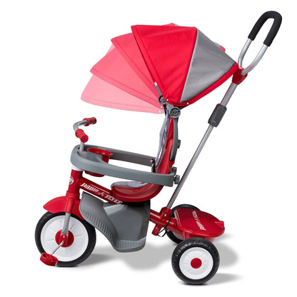 Radio Flyer EZ Fold 4 - in - 1 Stroll 'N Trike Infant Toddler Stroller Tricycle, Red - Angler's Pro Tackle & Outdoors