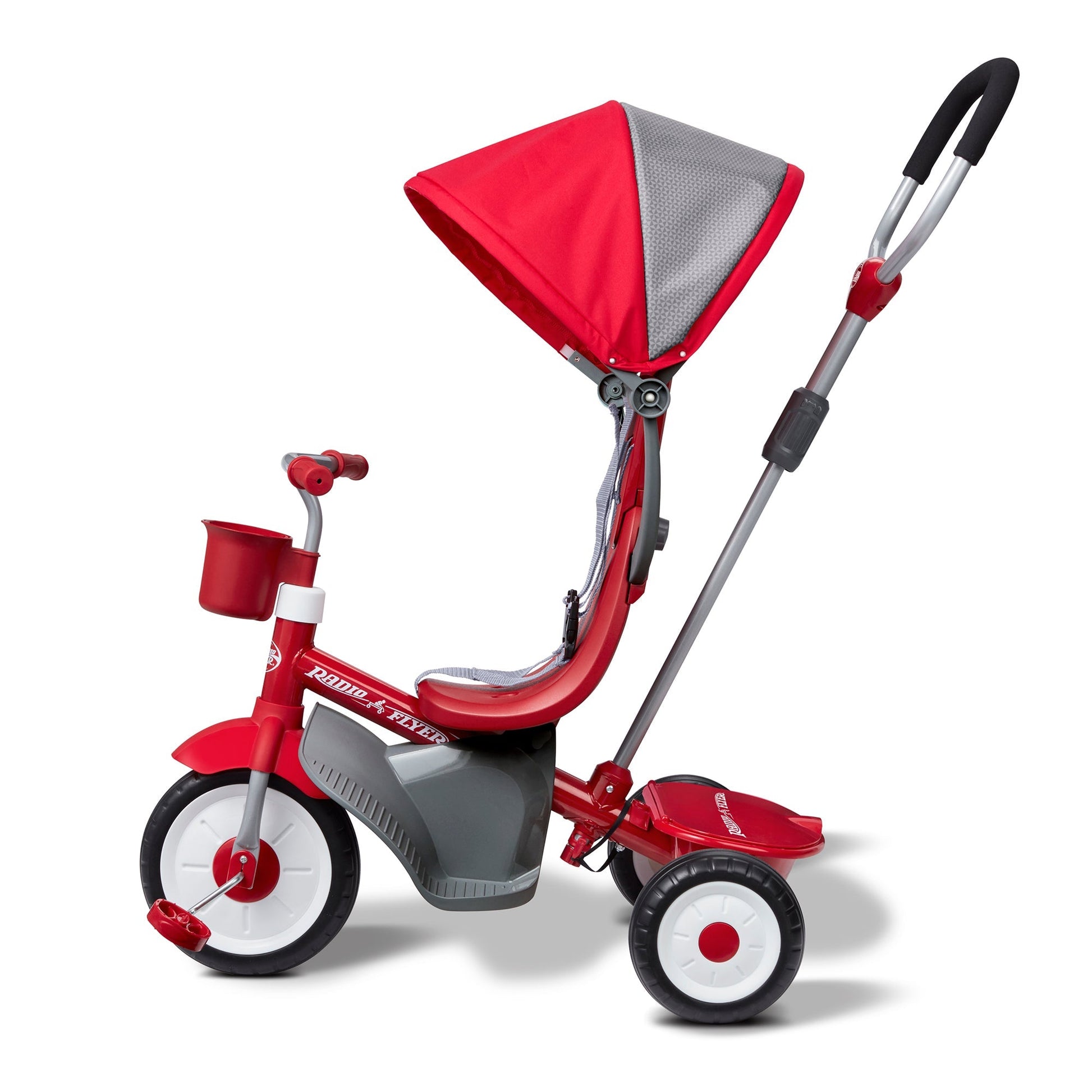 Radio Flyer EZ Fold 4 - in - 1 Stroll 'N Trike Infant Toddler Stroller Tricycle, Red - Angler's Pro Tackle & Outdoors