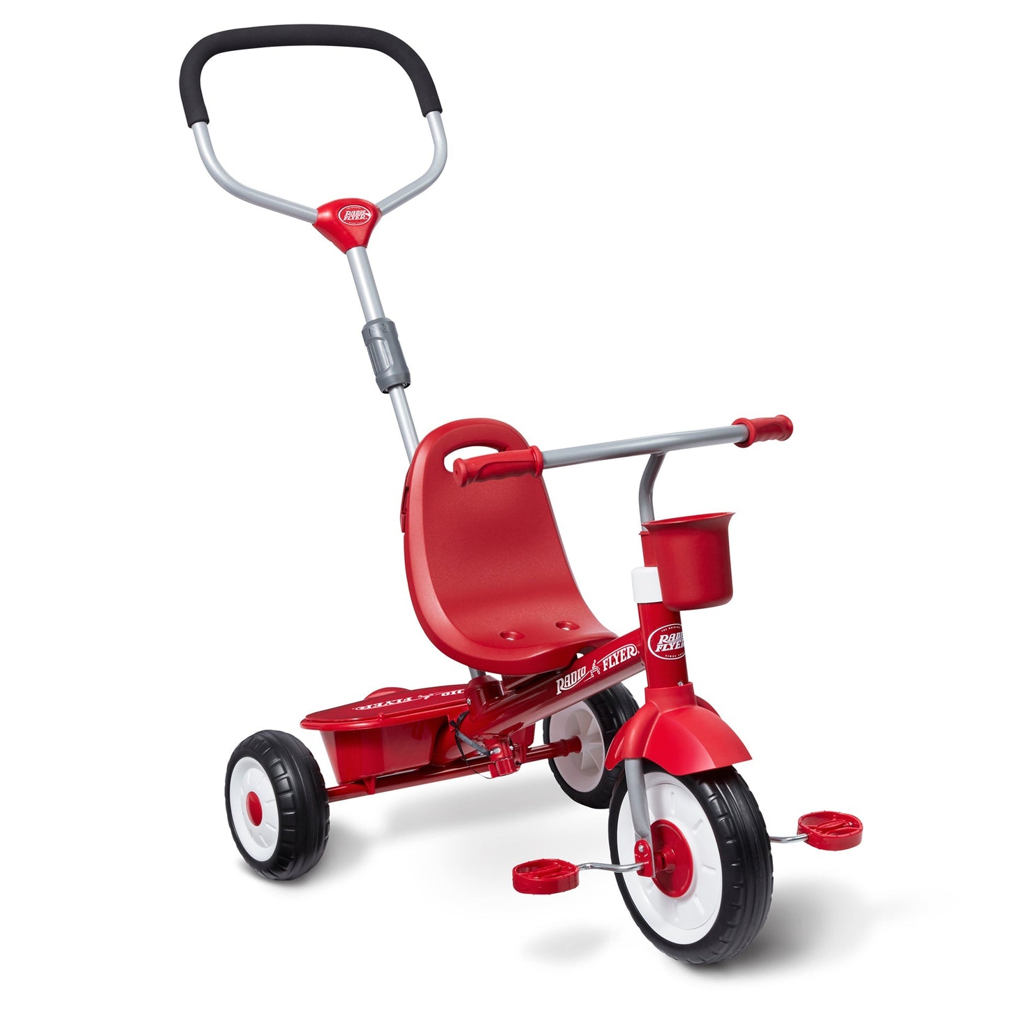 Radio Flyer EZ Fold 4 - in - 1 Stroll 'N Trike Infant Toddler Stroller Tricycle, Red - Angler's Pro Tackle & Outdoors