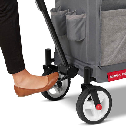 Radio Flyer Odyssey Collapsible Stroll N Wagon with Storage Bag, Light Gray - Angler's Pro Tackle & Outdoors