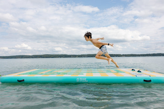 RadPadz Cannonballer | Croc | 6’ x 12’ Inflatable Platform