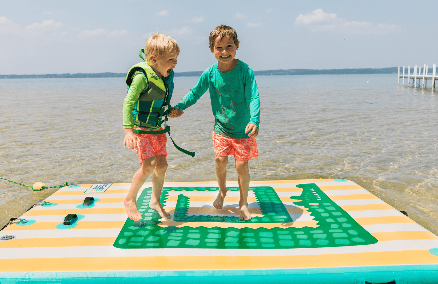 RadPadz Cannonballer | Croc | 6’ x 12’ Inflatable Platform