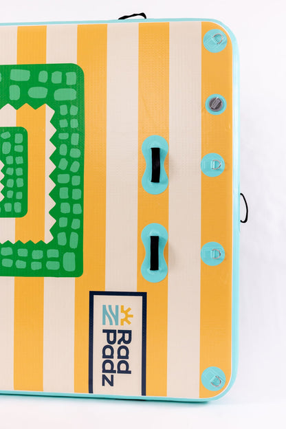 RadPadz Cannonballer | Croc | 6’ x 12’ Inflatable Platform