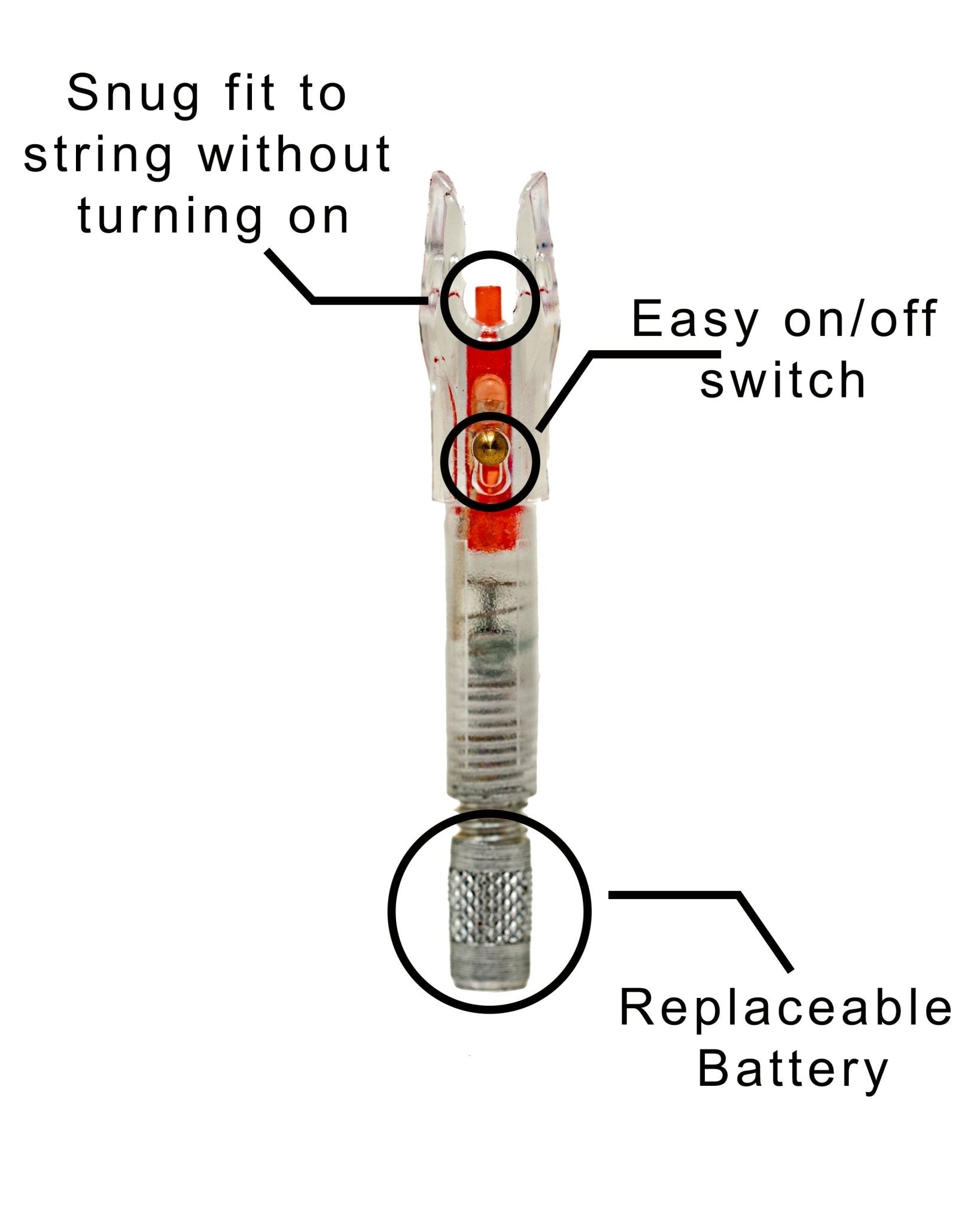 Raised Hunting Nocks | 0.246 I.D. | 5 Pack - Angler's Pro Tackle & Outdoors