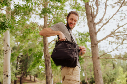 Picnic Time Tarana Recycled Lunch Bag Cooler with Utensils