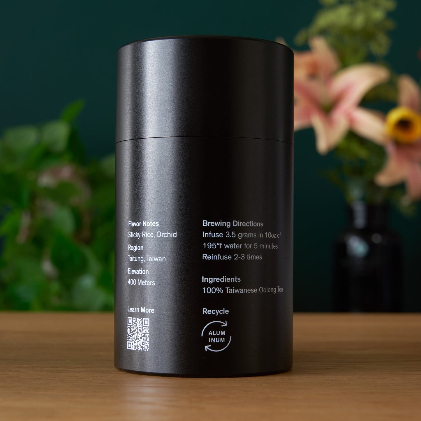 August Uncommon Tea Rare Leaves Black Pearl - Single Estate Taiwanese Dark Roasted Oolong Tea