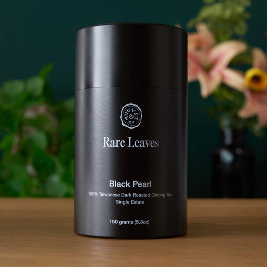 August Uncommon Tea Rare Leaves Black Pearl - Single Estate Taiwanese Dark Roasted Oolong Tea