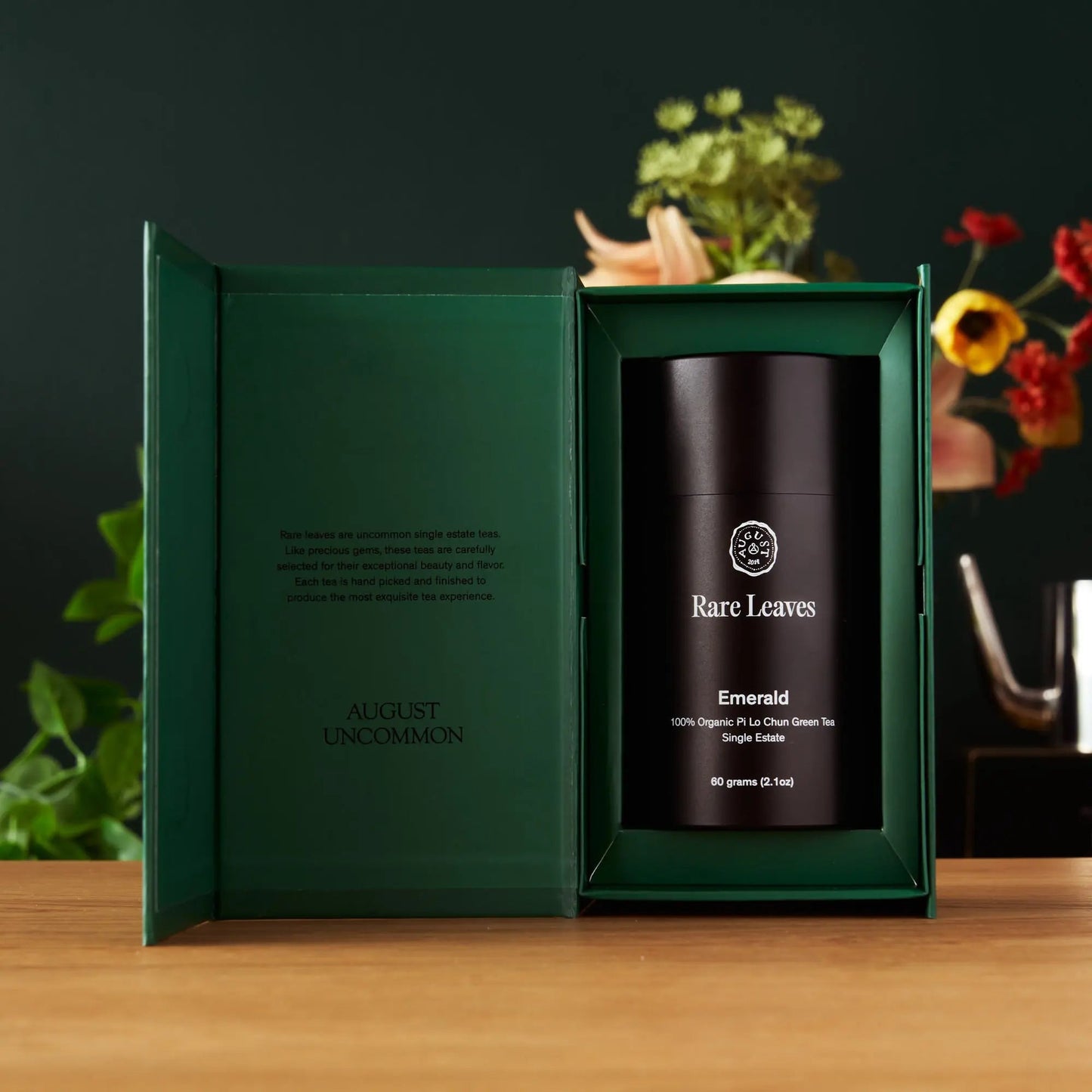 August Uncommon Tea Rare Leaves Emerald - Single Estate Pi Lo Chun Green Tea
