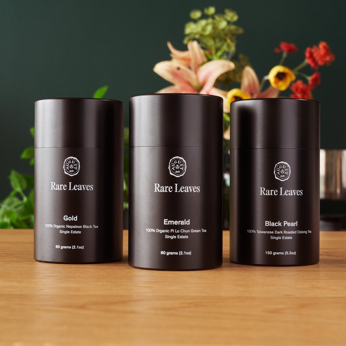 August Uncommon Tea All The Rare Leaves - Luxury Single Origin Tea Gift Set