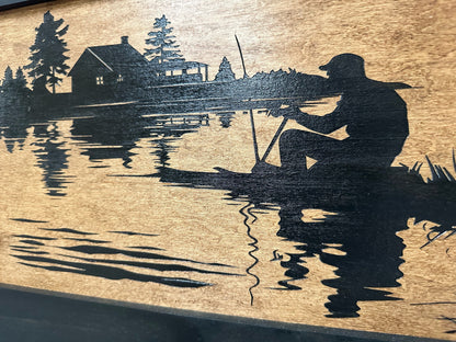 Bellewood Designs - Hidden Gun Storage Cabinet I'd Rather Be Fishing