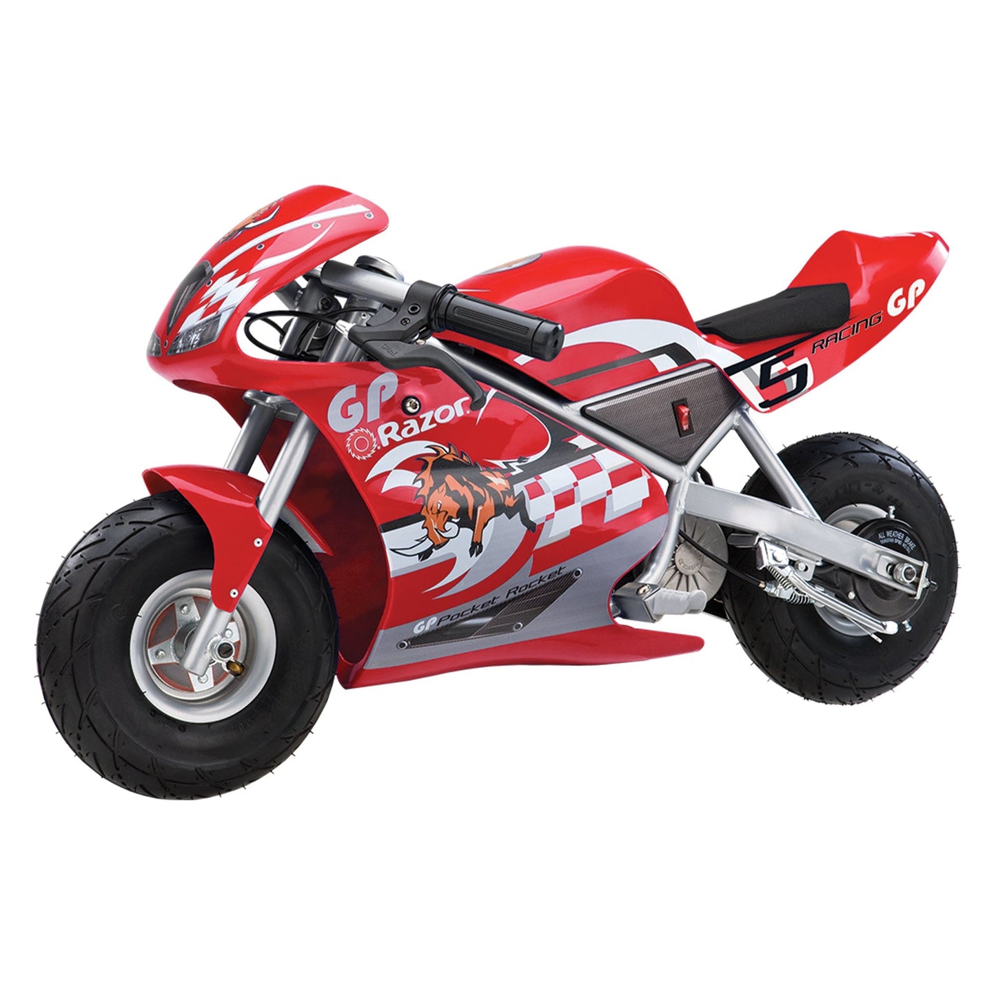 Razor 24V Mini Bike 1 Speed Dirt Racing Motorcycle Pocket Rocket, 2 Pack, Red - Angler's Pro Tackle & Outdoors