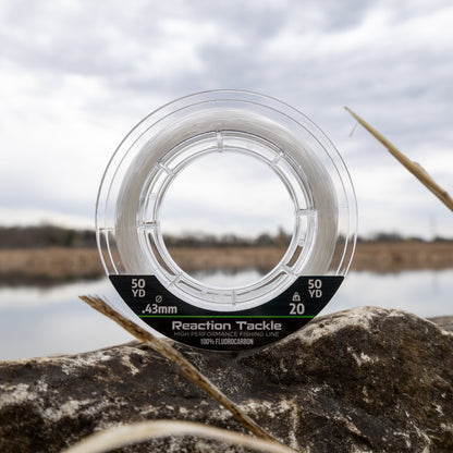 Reaction Tackle 100% Pure Fluorocarbon Fishing Line - Angler's Pro Tackle & Outdoors