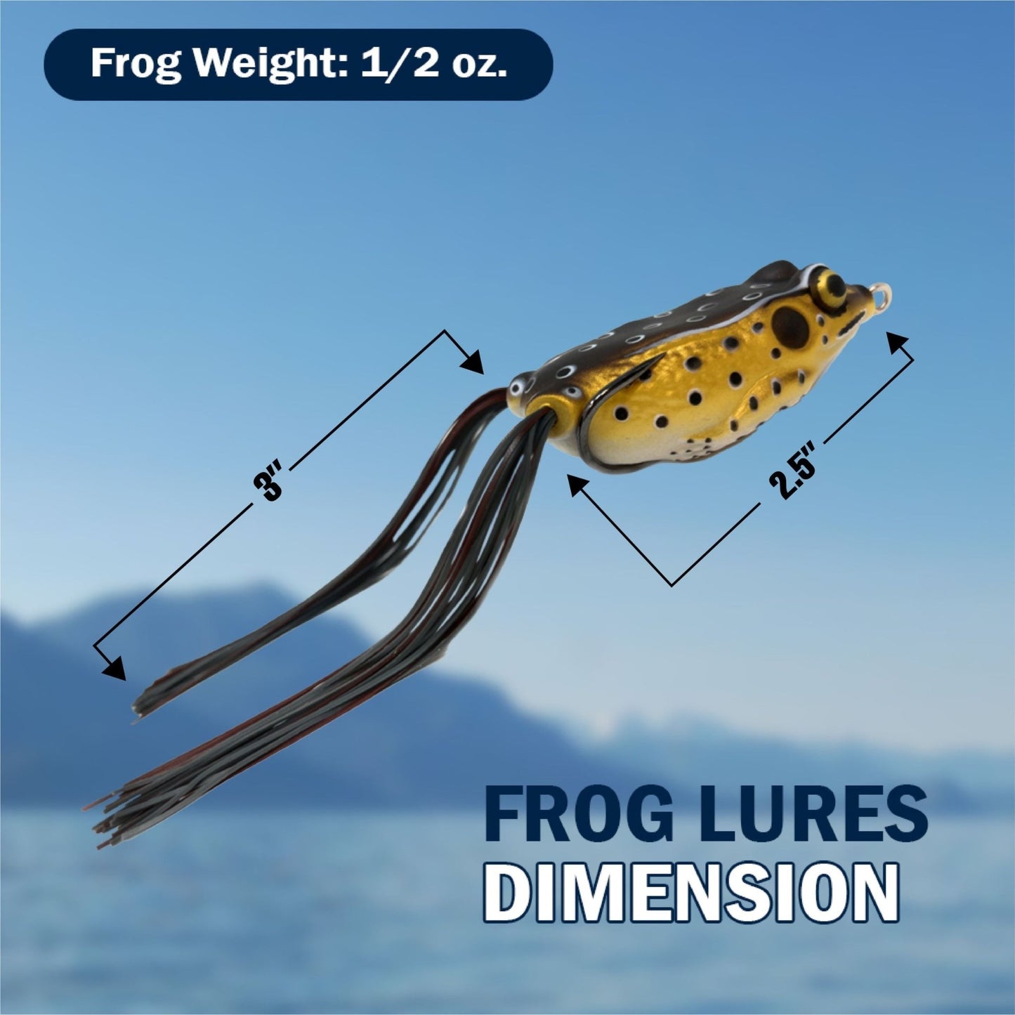 Reaction Tackle 2.5" Hollow Body Frogs / 2 - Pack - Angler's Pro Tackle & Outdoors