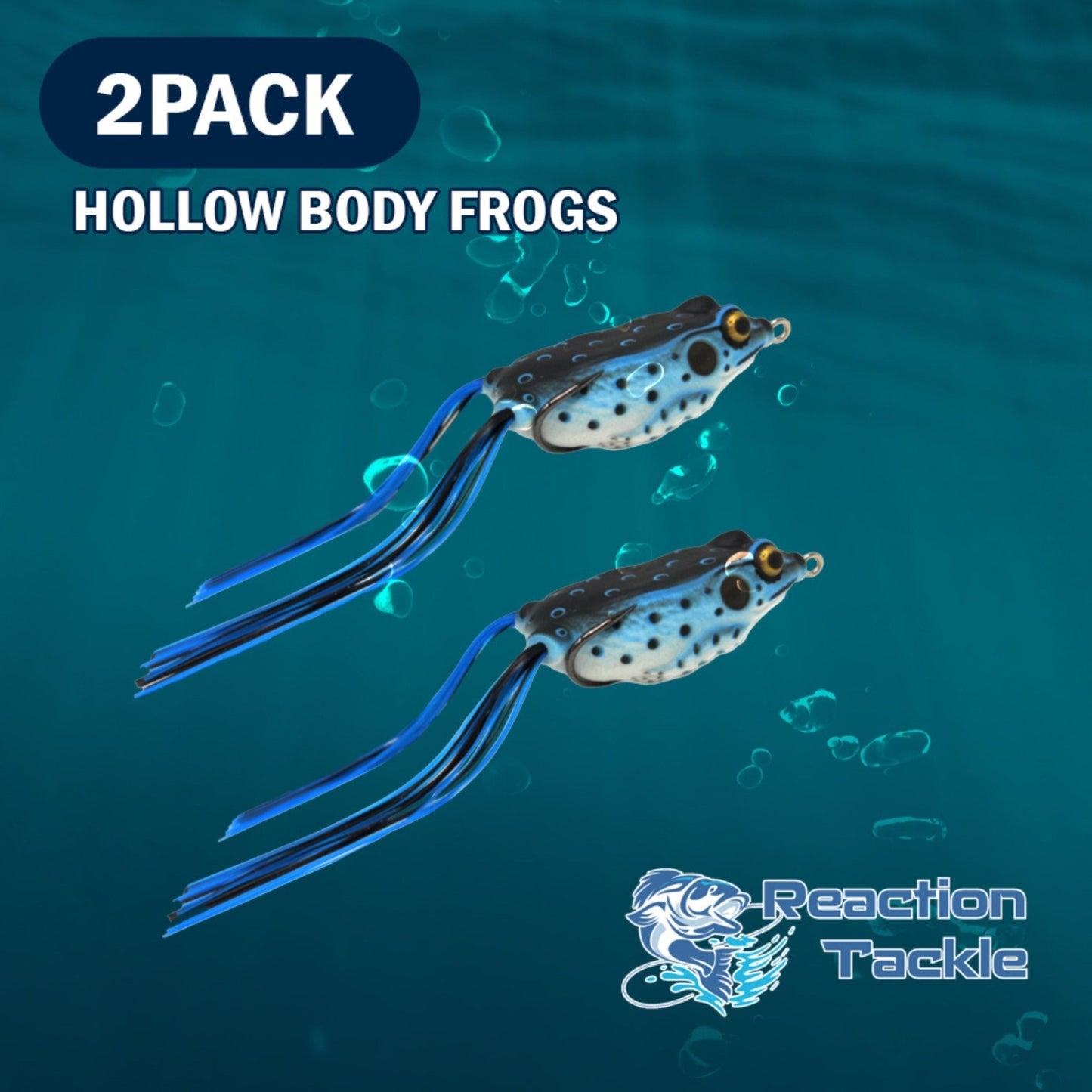 Reaction Tackle 2.5" Hollow Body Frogs / 2 - Pack - Angler's Pro Tackle & Outdoors