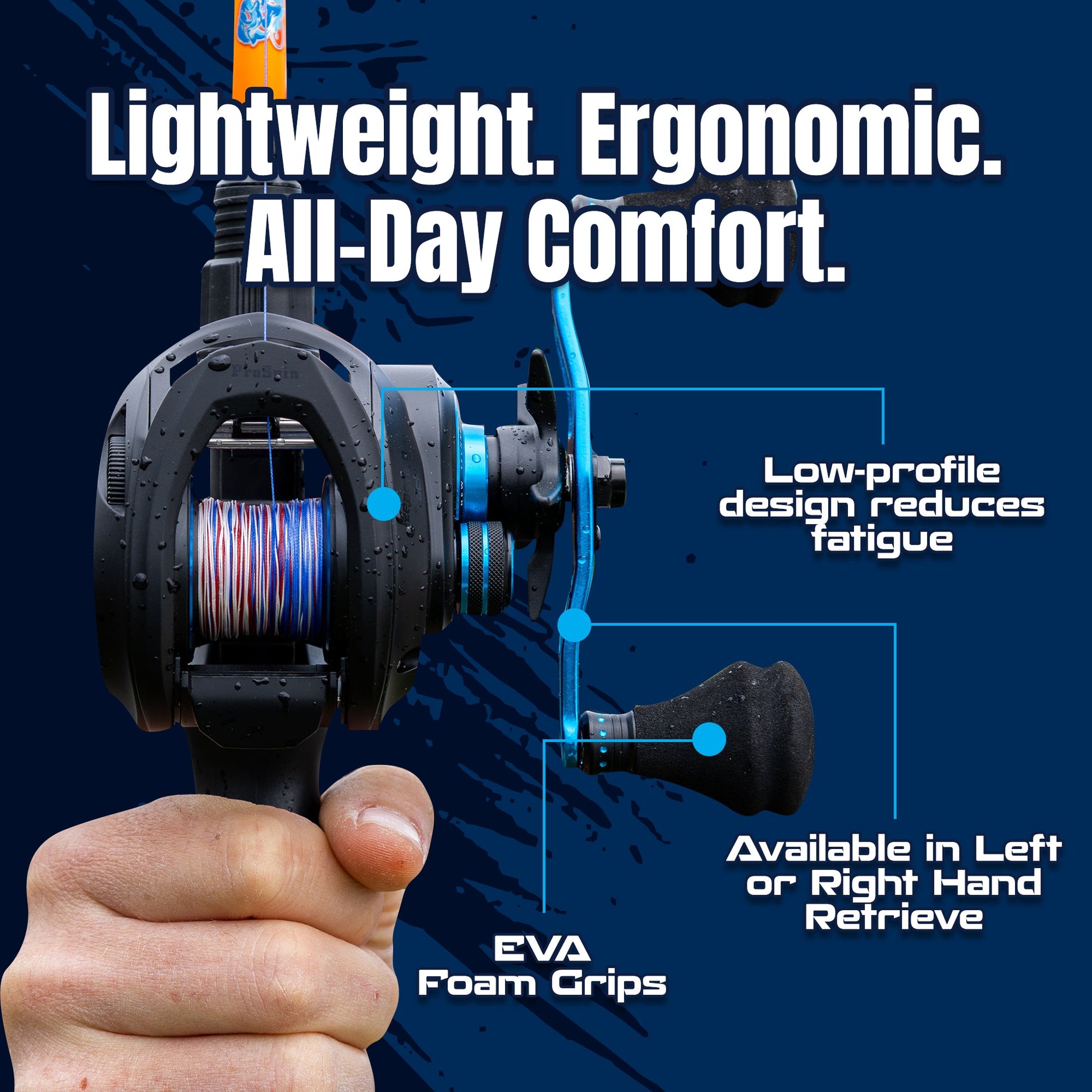 Reaction Tackle Baitcasting Fishing Reel – ProSpin Edition - 6.8:1 Gear Ratio - NEW - Angler's Pro Tackle & Outdoors