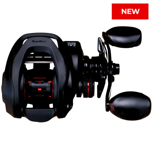 Reaction Tackle Baitcasting Fishing Reel – ReactCast Edition - High - Speed 7.3:1 Gear Ratio - NEW - Angler's Pro Tackle & Outdoors