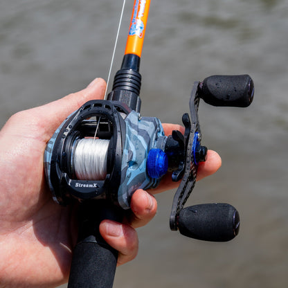 Reaction Tackle Baitcasting Fishing Reel - StreamX Edition - 7.5:1 gear ratio - NEW - Angler's Pro Tackle & Outdoors