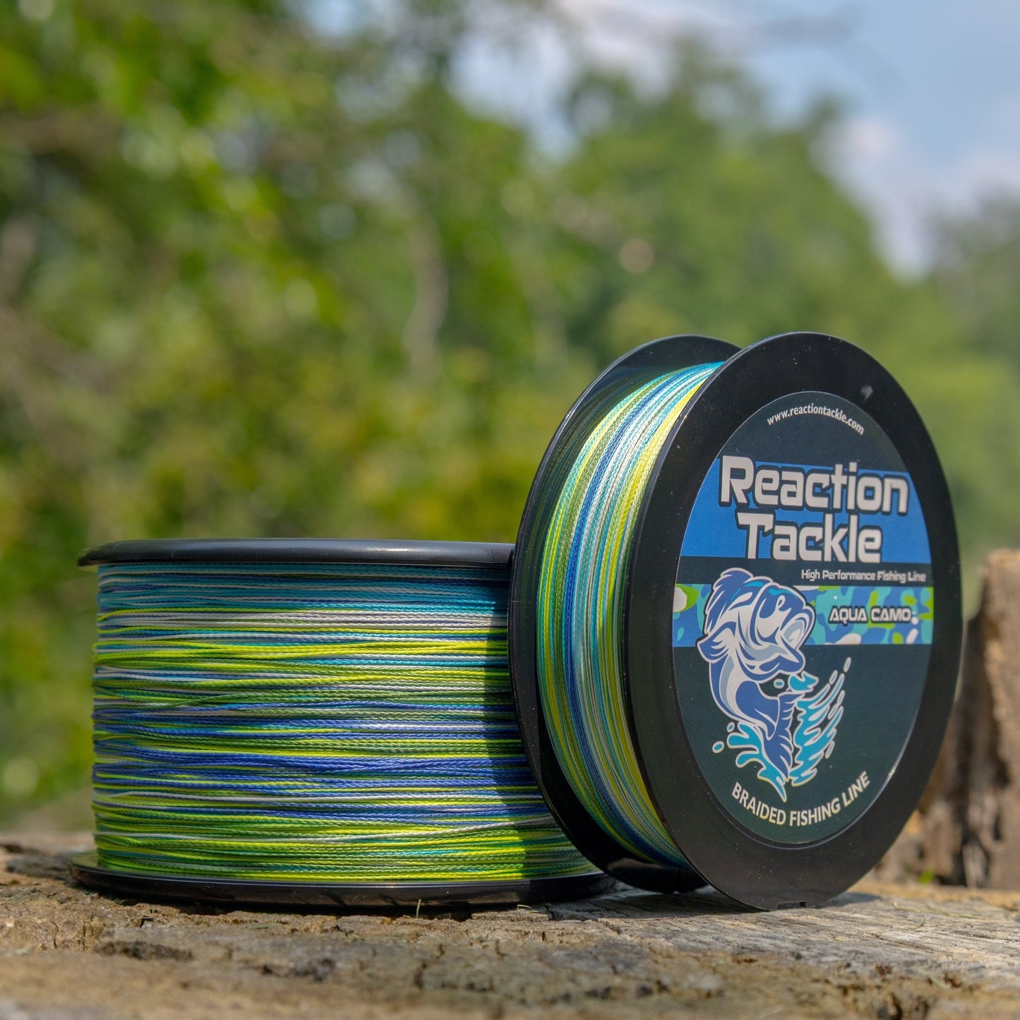 Reaction Tackle Braided Fishing Line - Aqua Camo - Angler's Pro Tackle & Outdoors