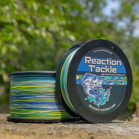 Reaction Tackle Braided Fishing Line - Aqua Camo - Angler's Pro Tackle & Outdoors