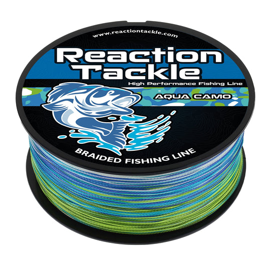 Reaction Tackle Braided Fishing Line - Aqua Camo - Angler's Pro Tackle & Outdoors